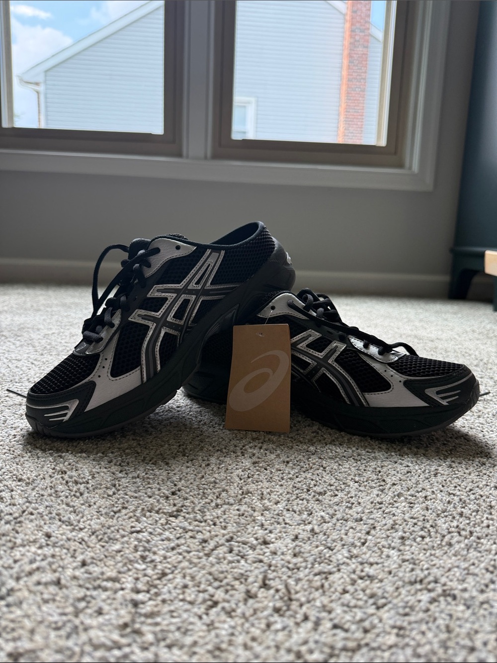 ASICS Black & Silver GEL-1130 Mule Women 10/Men 8.5 NWT - Picture 6 of 12